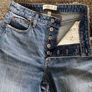 ABERCROMBIE & FITCH - CURVE LOVE SKINNY HIGH RISE JEAN, size 25/0 R